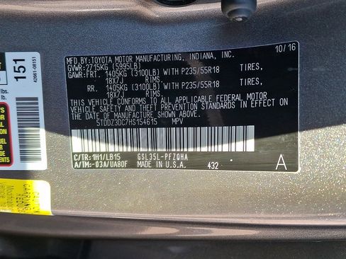 Used 2017 Toyota Sienna Limited image 29