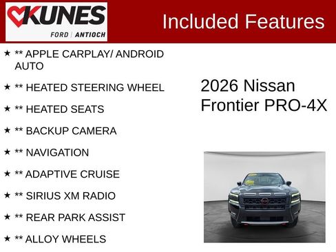 Used 2026 Nissan Frontier PRO-4X AWD/4WD image 3