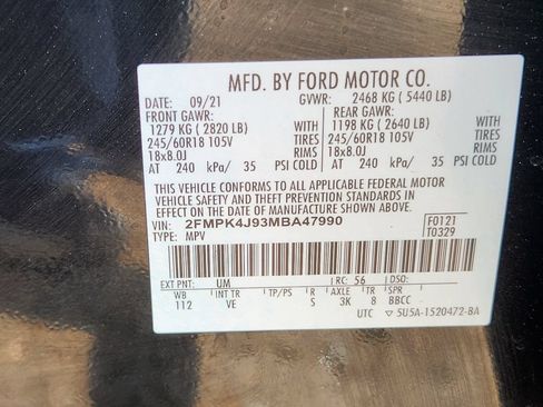 Used 2021 Ford Edge SEL w/ Class II Trailer Tow Package AWD/4WD image 22