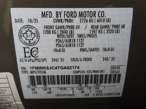 Used 2026 Ford Explorer Tremor w/ Tremor Ultimate Package AWD/4WD image 80