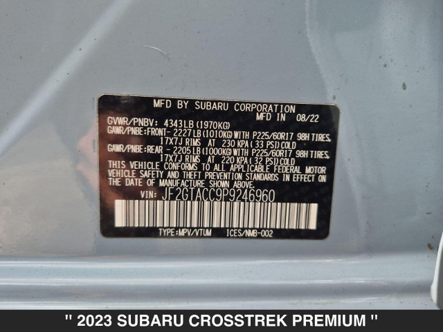 Used 2023 Subaru Crosstrek 2.0i Premium AWD/4WD image 33