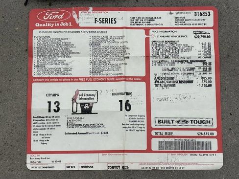 Used 1999 Ford F150 XL image 6