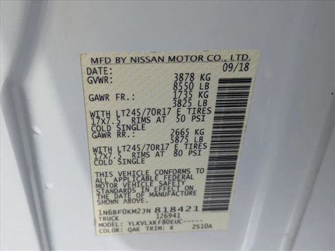 Used 2018 Nissan NV 1500 SV image 21