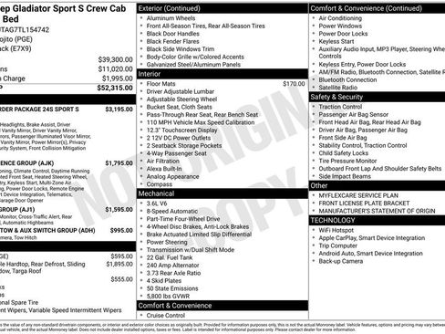 New 2026 Jeep Gladiator Sport image 6