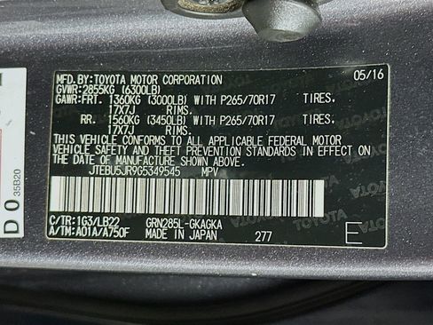 Used 2016 Toyota 4Runner SR5 Premium AWD/4WD image 34