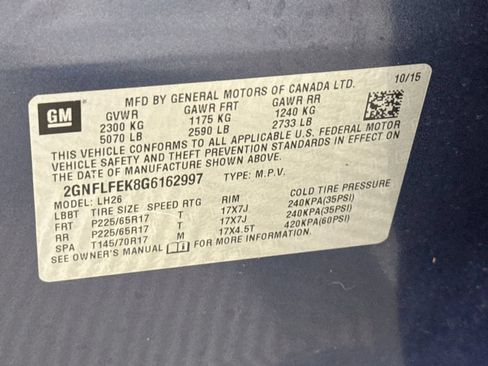 Used 2016 Chevrolet Equinox LT w/ Convenience Package AWD/4WD image 32