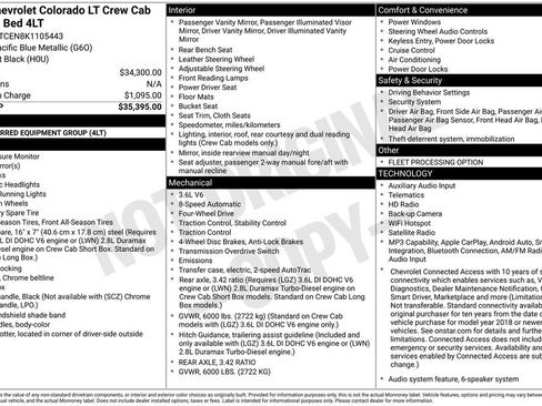 Used 2019 Chevrolet Colorado LT AWD/4WD image 3