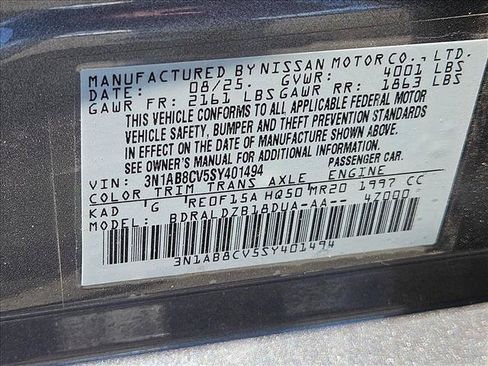 Used 2025 Nissan Sentra SV w/ Trunk Package FWD image 26