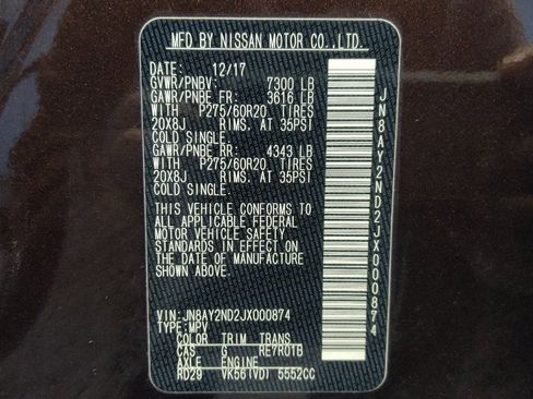 Used 2018 Nissan Armada SL w/ Premium Package image 33