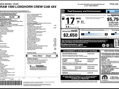 Used 2020 RAM 1500 Limited image 2