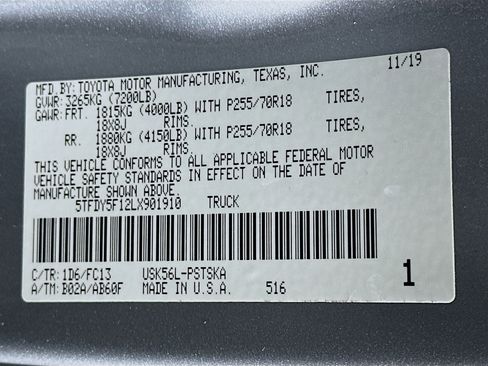 Used 2020 Toyota Tundra SR5 w/ SR5 Upgrade Package image 12