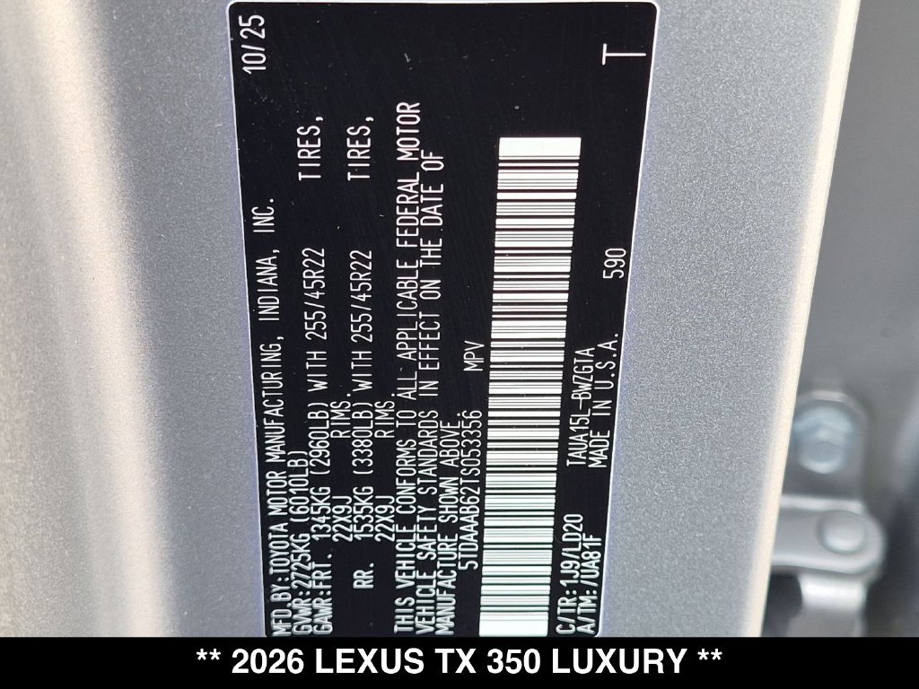 Used 2026 Lexus TX 350 AWD w/ Technology Package image 35