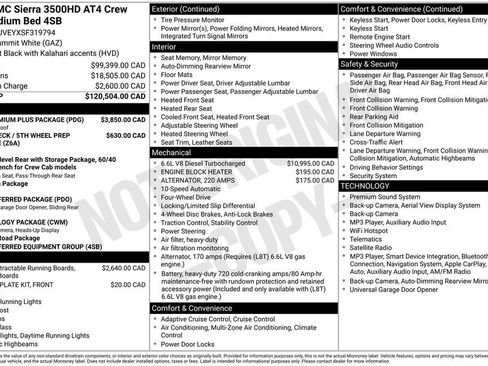 Used 2025 GMC Sierra 3500 AT4 w/ AT4 Premium Plus Package AWD/4WD image 1
