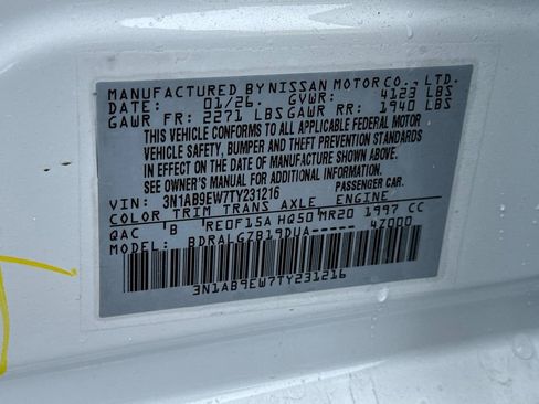 New 2026 Nissan Sentra SL w/ Floor Mat Package FWD image 27