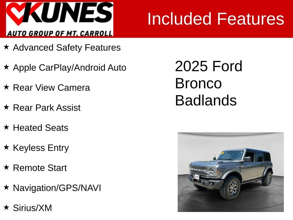 Used 2025 Ford Bronco Badlands AWD/4WD image 3