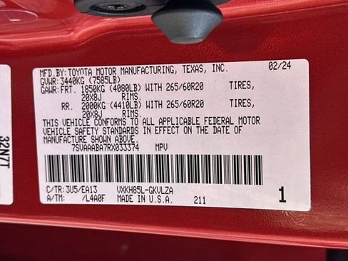 Certified 2024 Toyota Sequoia Limited image 33