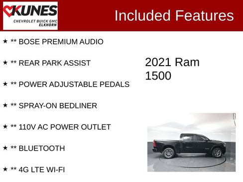 Used 2021 RAM 1500 Laramie w/ Sport Appearance Package AWD/4WD image 3