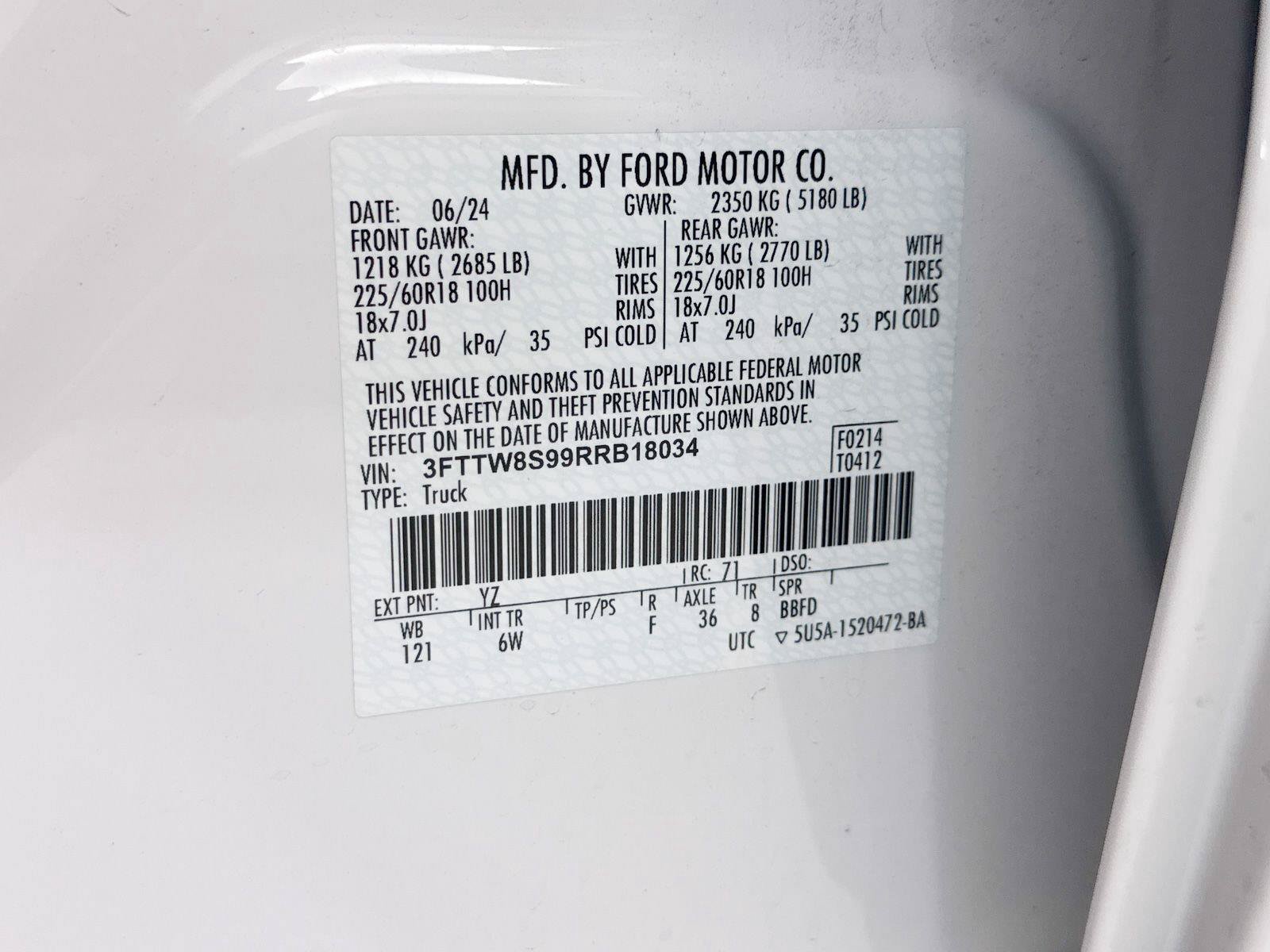 Used 2024 Ford Maverick Lariat w/ Black Appearance Package AWD/4WD image 34