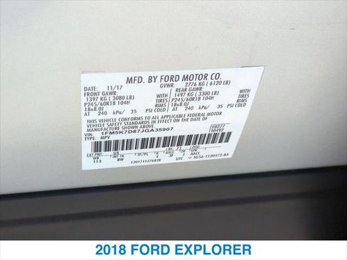Used 2018 Ford Explorer XLT w/ Equipment Group 202A image 26