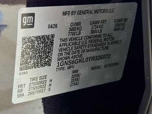New 2026 Chevrolet Suburban High Country AWD/4WD image 10