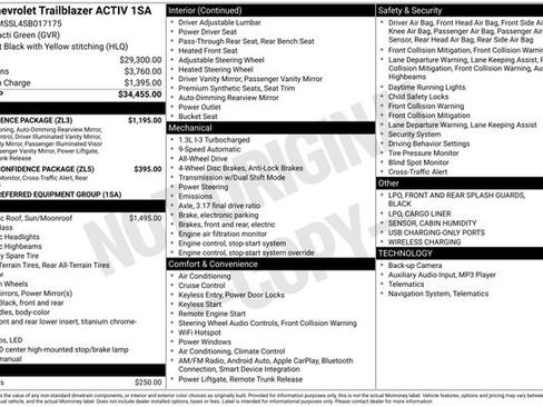 Certified 2025 Chevrolet TrailBlazer ACTIV w/ Convenience Package image 43