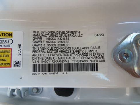 Certified 2023 Honda Accord LX image 24