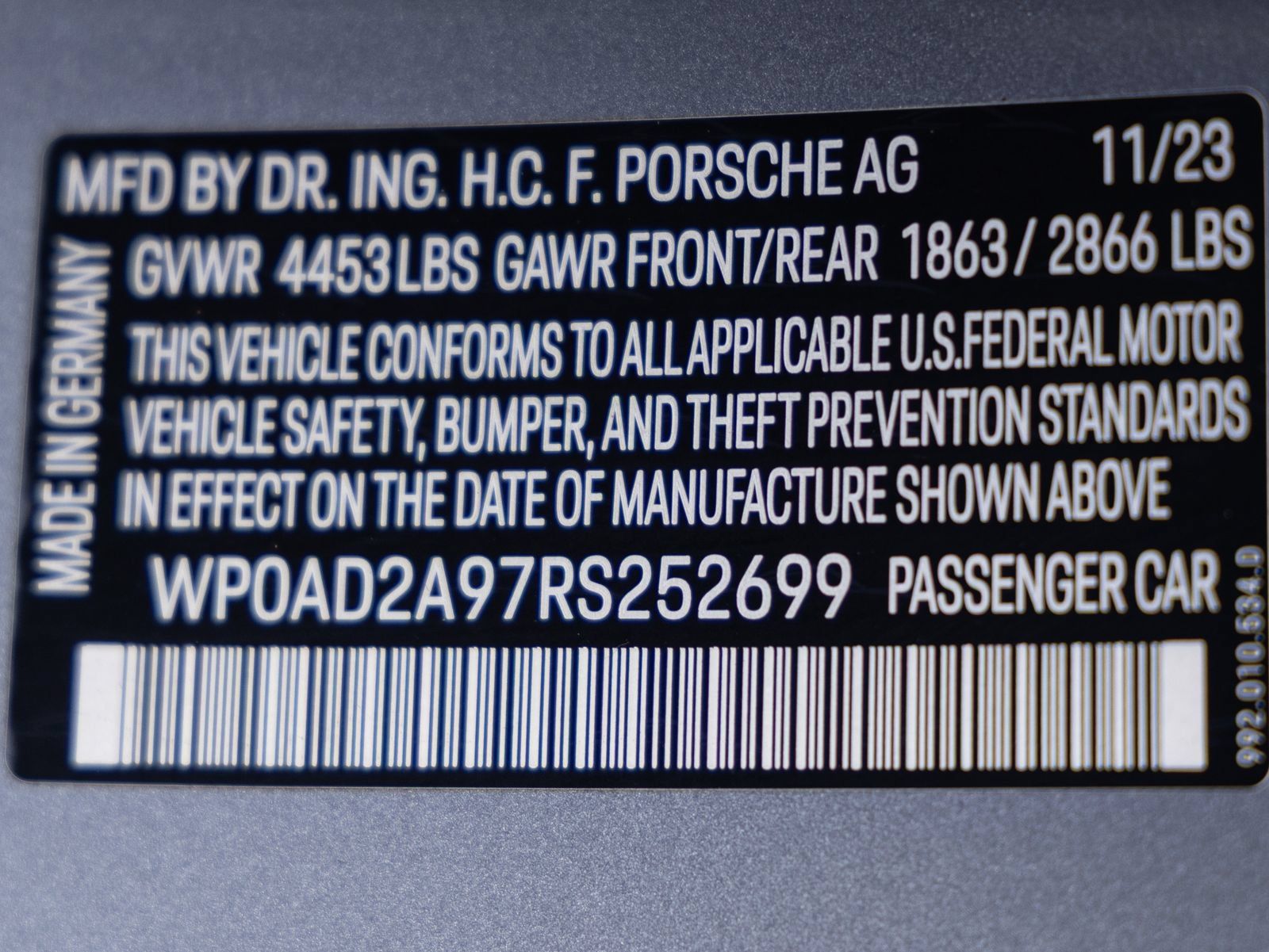 Certified 2024 Porsche 911 Turbo S AWD/4WD image 36