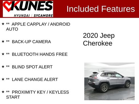 Used 2020 Jeep Cherokee Trailhawk AWD/4WD image 2