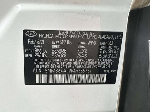 Used 2021 Hyundai Santa Fe SEL w/ Convenience Package image 25