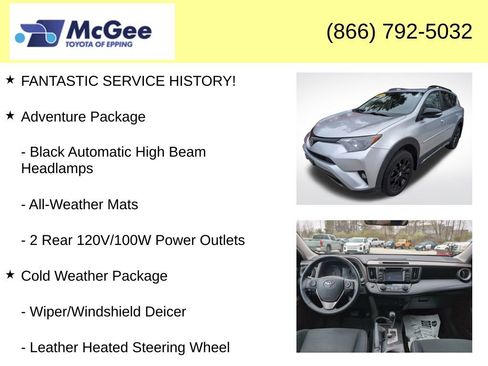 Used 2018 Toyota RAV4 Adventure w/ Cold Weather Package AWD/4WD image 4