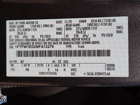 Certified 2022 Ford F150 Lariat AWD/4WD image 31