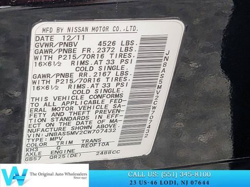 Used 2012 Nissan Rogue S w/ Special Edition Pkg AWD/4WD image 27