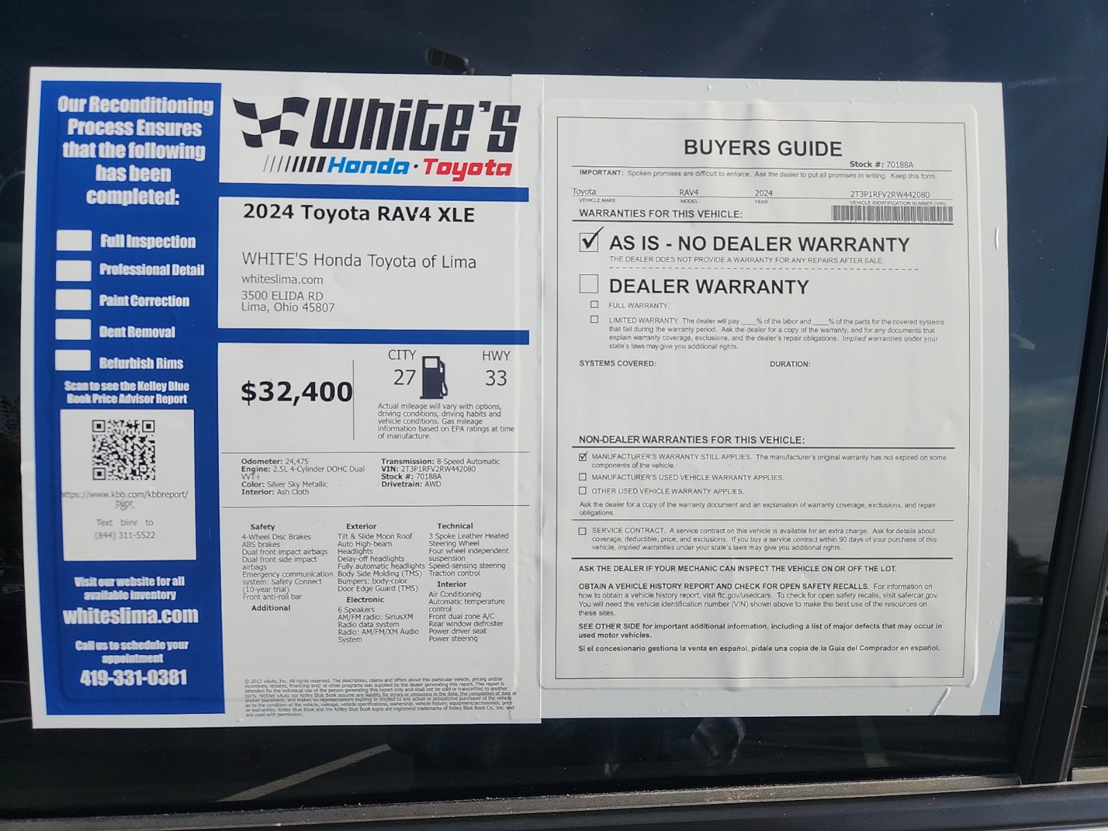 Used 2024 Toyota RAV4 XLE w/ Convenience Package AWD/4WD image 16