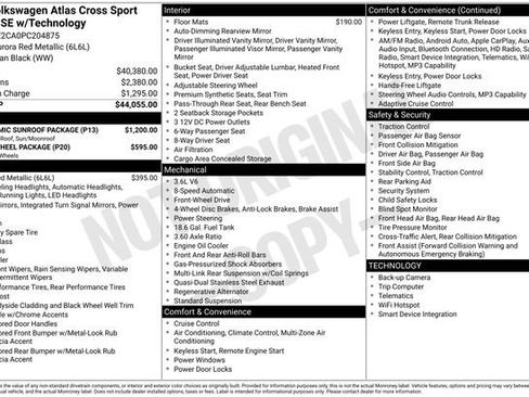 Used 2023 Volkswagen Atlas Cross Sport SE w/ Panoramic Sunroof Package FWD image 49