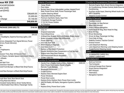 Used 2023 Lexus NX 250 FWD w/ Towing Package (2000 Lbs) image 5