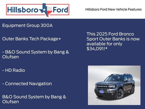 New 2025 Ford Bronco Sport Outer Banks w/ Outer Banks Tech Package+ image 5