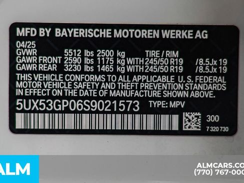 Used 2025 BMW X3 xDrive30i w/ Convenience Package image 62