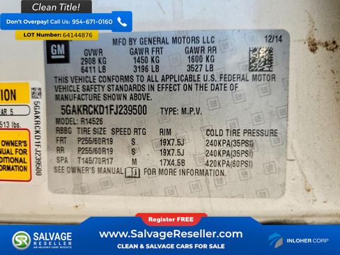 Used 2015 Buick Enclave Premium FWD image 16