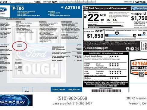 Used 2020 Ford F150 XL w/ Equipment Group 101A Mid RWD image 27