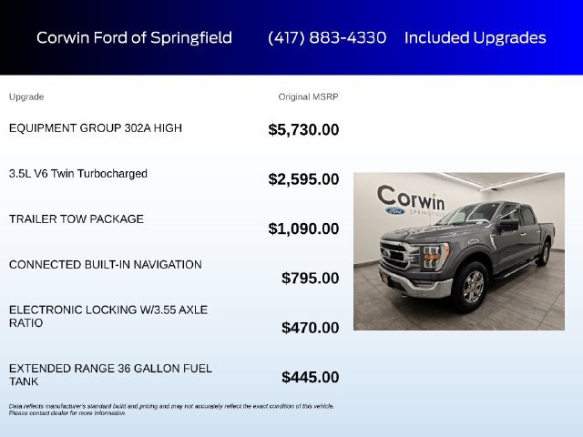 Used 2021 Ford F150 XLT w/ Equipment Group 302A High AWD/4WD image 6