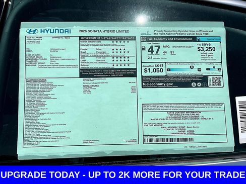 New 2026 Hyundai Sonata Limited FWD image 18