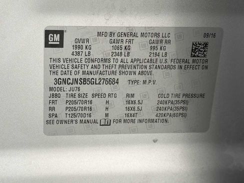 Used 2016 Chevrolet Trax LS w/ LPO, Protection Package image 11