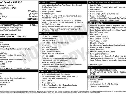 Used 2023 GMC Acadia SLE w/ Driver Convenience Package FWD image 24