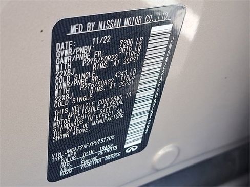 Used 2023 INFINITI QX80 Premium Select w/ Cargo Package image 29