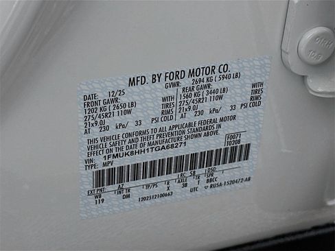 New 2026 Ford Explorer Platinum w/ LUX Leather Package image 34