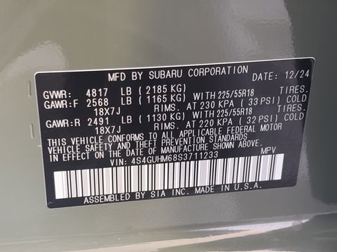 Used 2025 Subaru Crosstrek 2.5i Limited w/ Popular Package #3A image 33