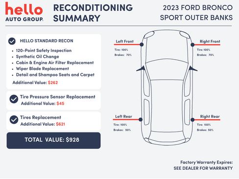 Used 2023 Ford Bronco Sport Outer Banks w/ Tech Package AWD/4WD image 3