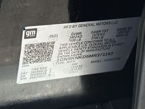 Used 2021 Chevrolet Tahoe LT image 33