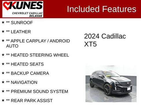 Used 2024 Cadillac XT5 Premium Luxury w/ Technology Package AWD/4WD image 3