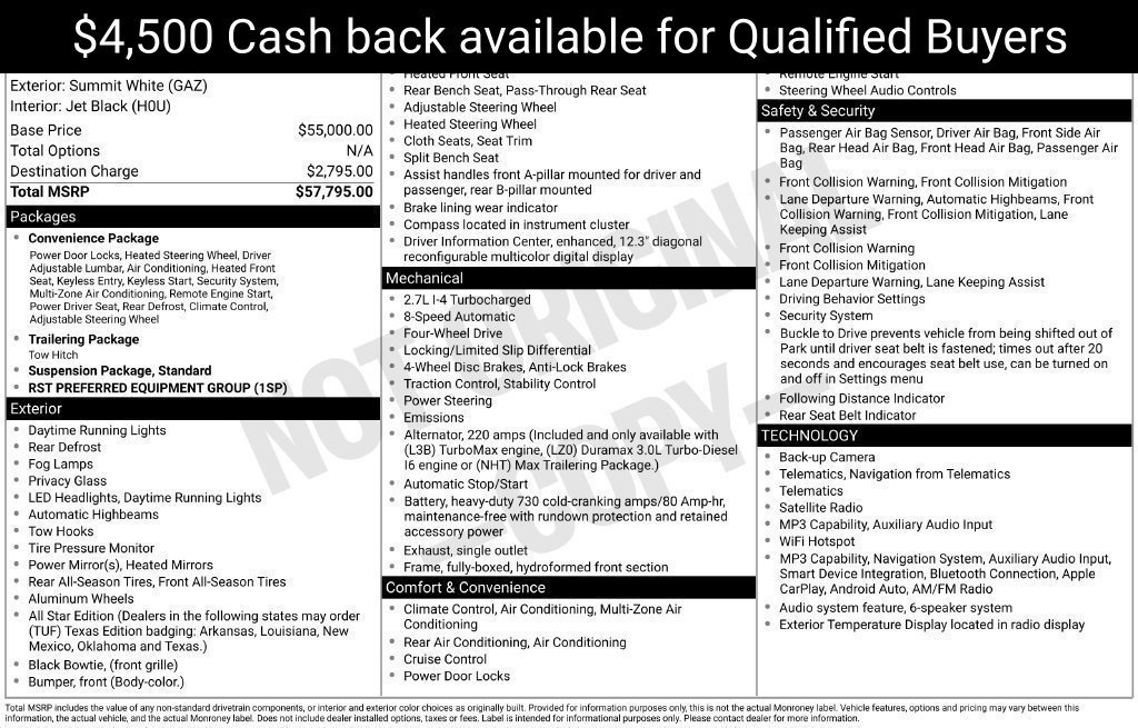 New 2026 Chevrolet Silverado 1500 RST AWD/4WD image 2